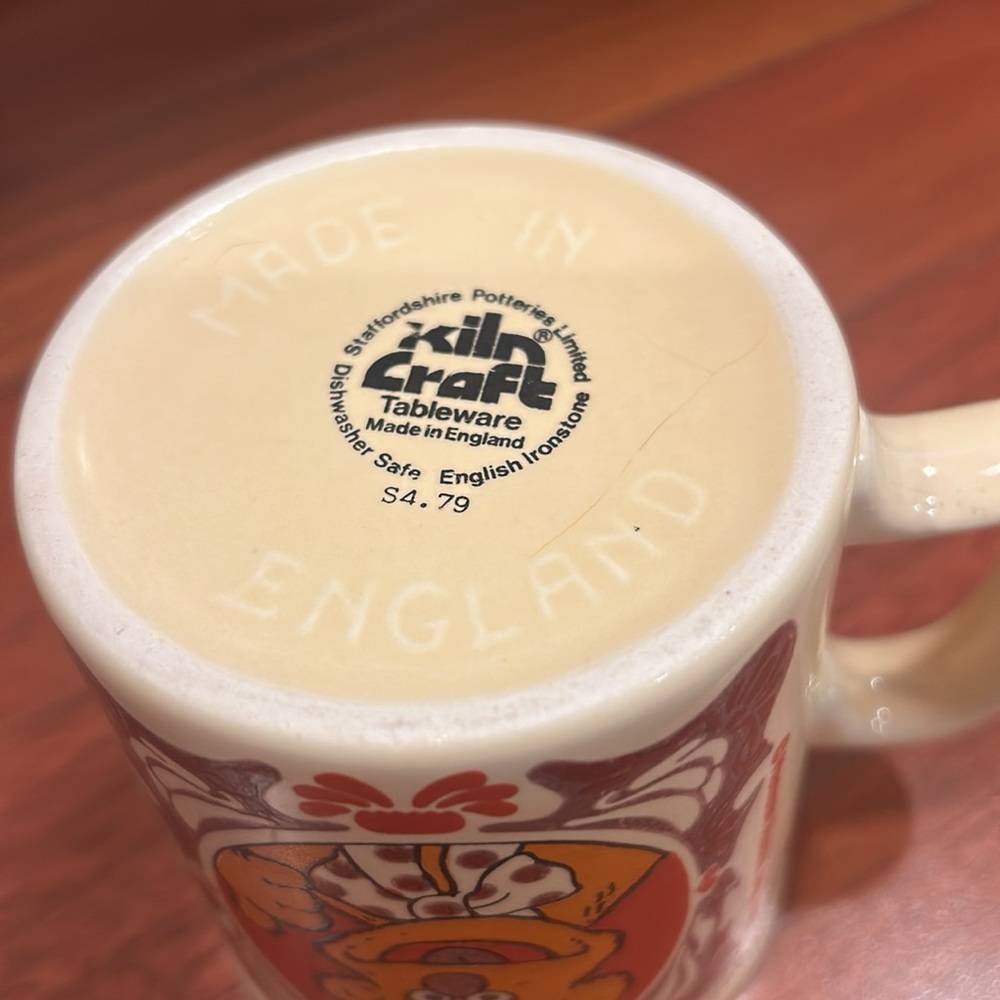 Fozzie bear muppets Vintage Cream and Red Mug with Bear Design - Picture 5 of 8